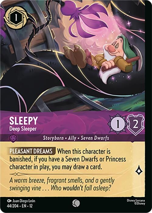 Image for Sleepy - Deep Sleeper (Foil) (44/204) (Wilds Unknown) (12) - Disney Lorcana