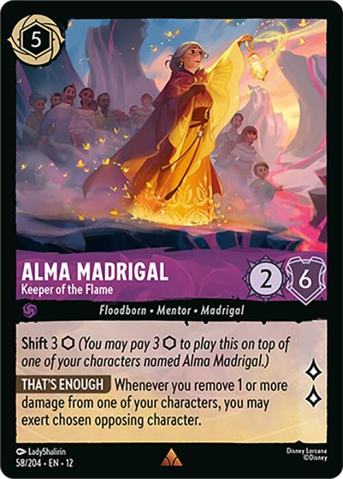 Image for Alma Madrigal - Keeper of the Flame (58/204) (Wilds Unknown) (12) - Disney Lorcana