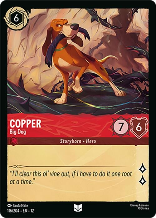 Image for Copper - Big Dog (116/204) (Wilds Unknown) (12) - Disney Lorcana