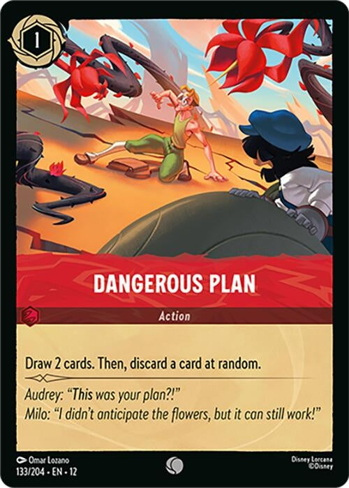 Image for Dangerous Plan (133/204) (Wilds Unknown) (12) - Disney Lorcana