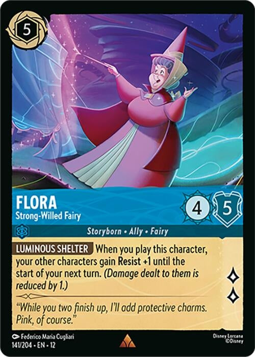 Image for Flora - Strong-Willed Fairy (141/204) (Wilds Unknown) (12) - Disney Lorcana