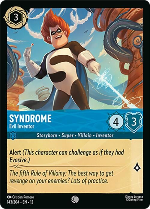 Image for Syndrome - Evil Inventor (143/204) (Wilds Unknown) (12) - Disney Lorcana