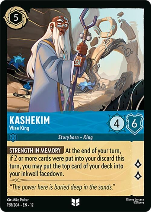 Image for Kashekim - Wise King (158/204) (Wilds Unknown) (12) - Disney Lorcana