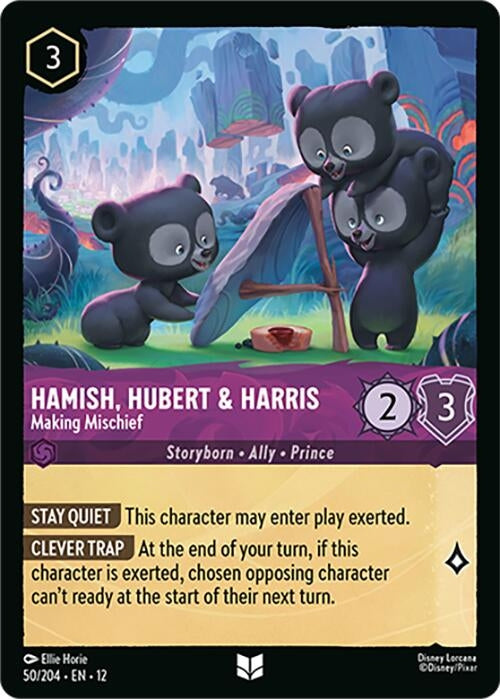 Image for Hamish, Hubert & Harris - Making Mischief (50/204) (Wilds Unknown) (12) - Disney Lorcana