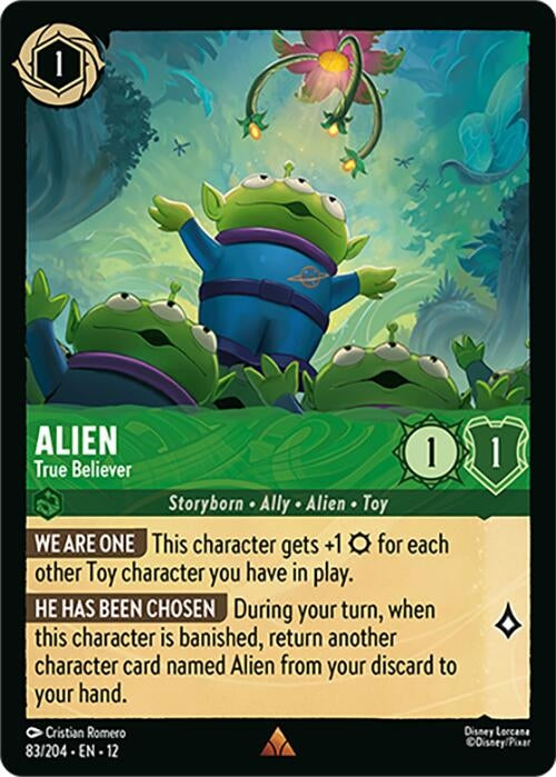 Image for Alien - True Believer (83/204) (Wilds Unknown) (12) - Disney Lorcana