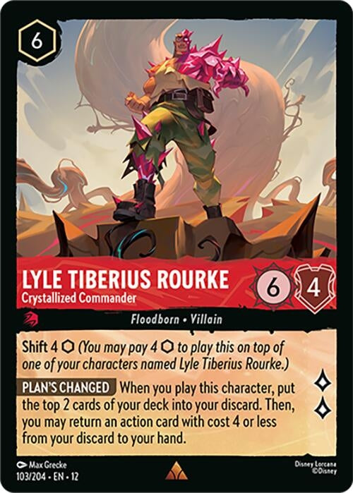 Image for Lyle Tiberius Rourke - Crystallized Commander (103/204) (Wilds Unknown) (12) - Disney Lorcana