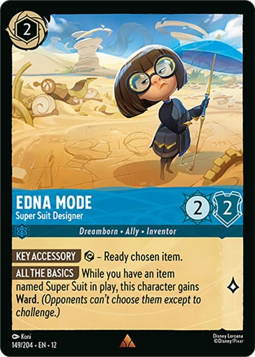 Image for Edna Mode - Super Suit Designer (149/204) (Wilds Unknown) (12) - Disney Lorcana