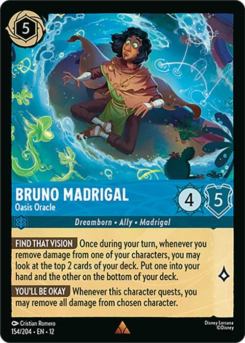 Image for Bruno Madrigal - Oasis Oracle (154/204) (Wilds Unknown) (12) - Disney Lorcana