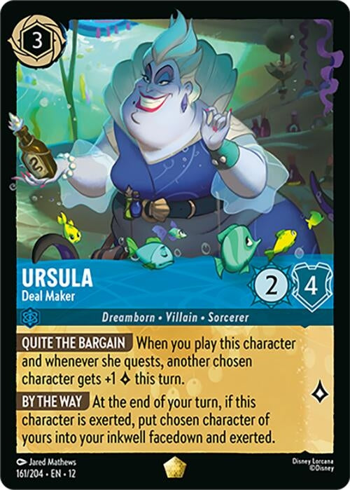 Image for Ursula - Deal Maker (161/204) (Wilds Unknown) (12) - Disney Lorcana