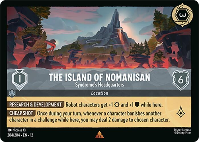 Image for The Island of Nomanisan - Syndrome's Headquarters (204/204) (Wilds Unknown) (12) - Disney Lorcana