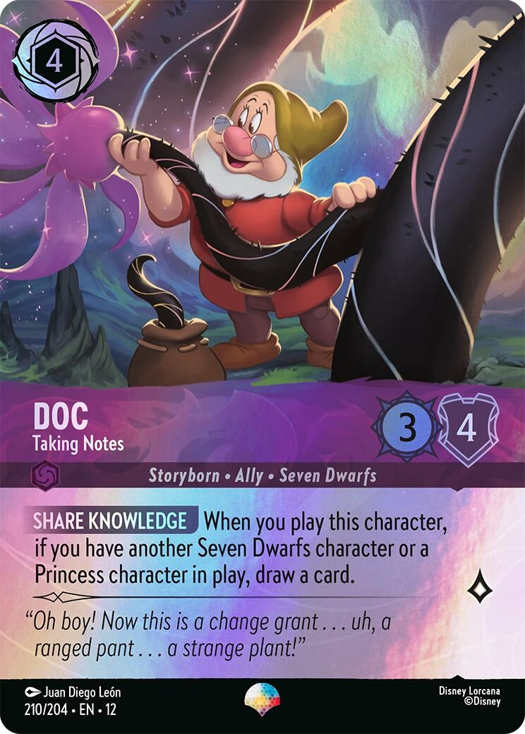 Image for Doc - Taking Notes (Epic) (210/204) (Wilds Unknown) (12) - Disney Lorcana