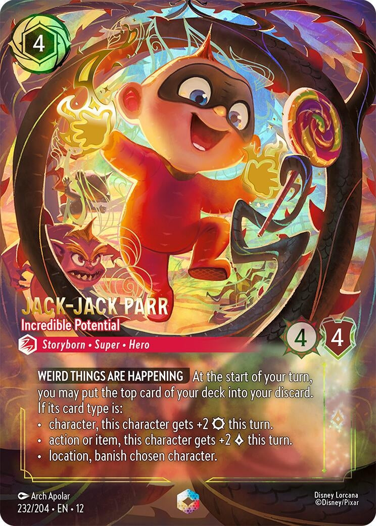 Image for Jack-Jack Parr - Incredible Potential (Enchanted) (232/204) (Wilds Unknown) (12) - Disney Lorcana