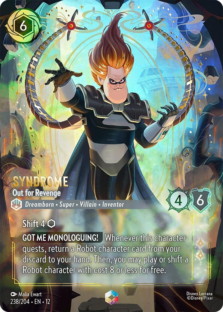 Image for Syndrome - Out for Revenge (Enchanted) (238/204) (Wilds Unknown) (12) - Disney Lorcana