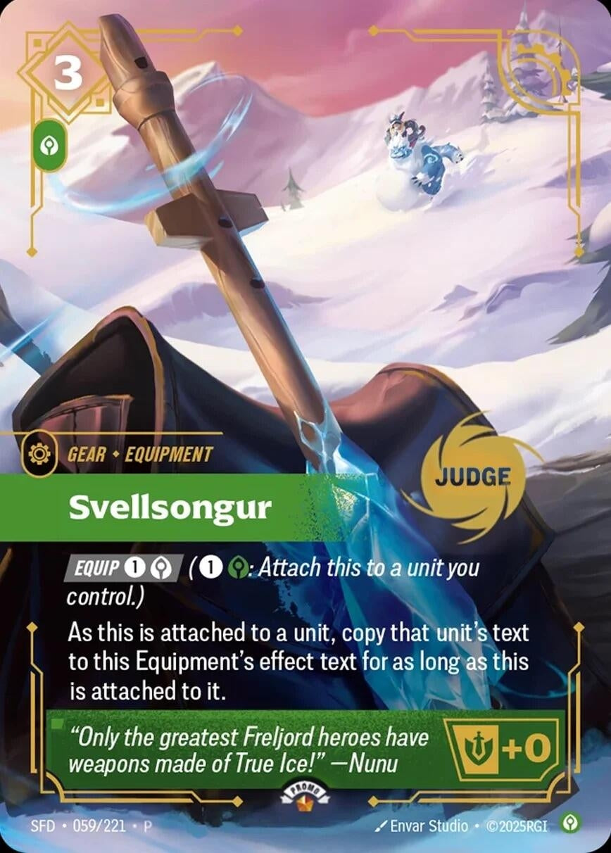 Image for Svellsongur (059/221) (Riftbound Judge Promotional Cards) (JDG) - Riftbound: League of Legends Trading Card Game