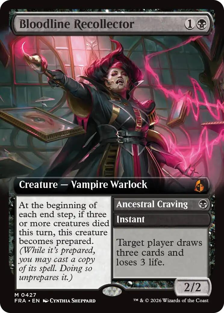 Image for Bloodline Recollector (Extended Art) (427) (Reality Fracture) (FRA) - Magic: The Gathering
