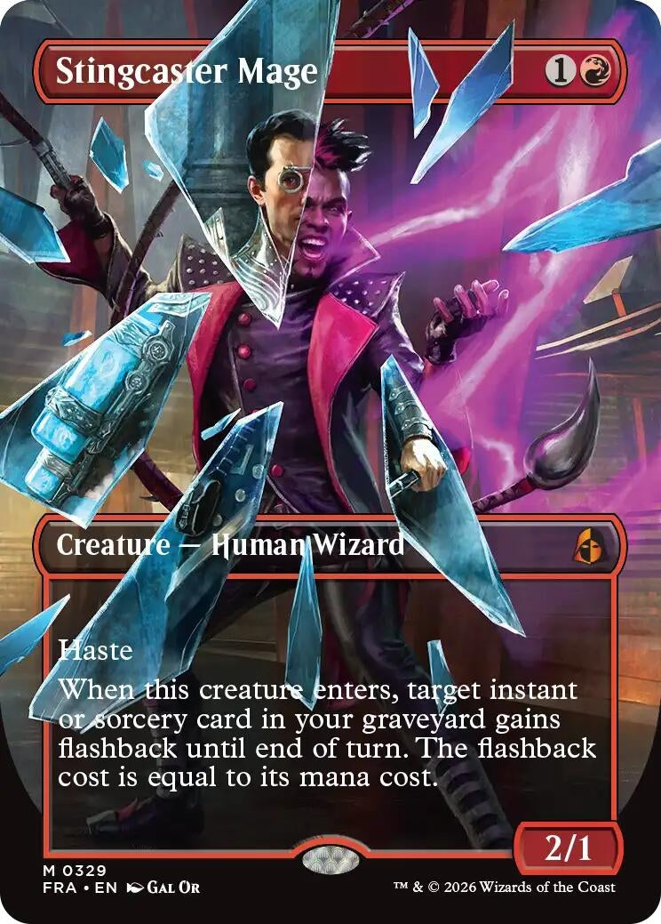 Image for Stingcaster Mage (Borderless) (0329) (329) (Reality Fracture) (FRA) - Magic: The Gathering