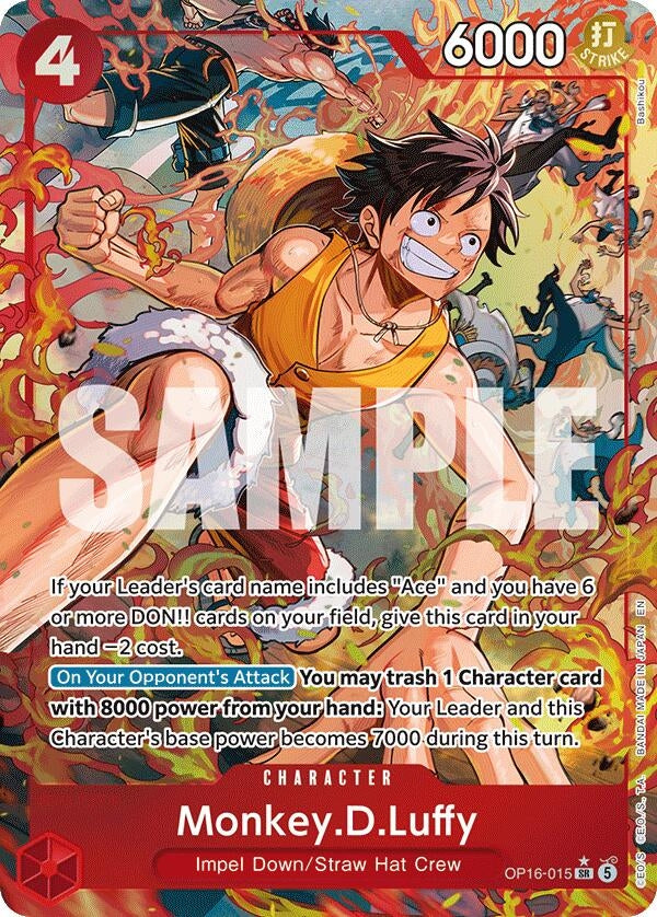 Image for Monkey.D.Luffy (Alternate Art) (OP16-015) (The Time of Battle) (OP16) - One Piece Card Game