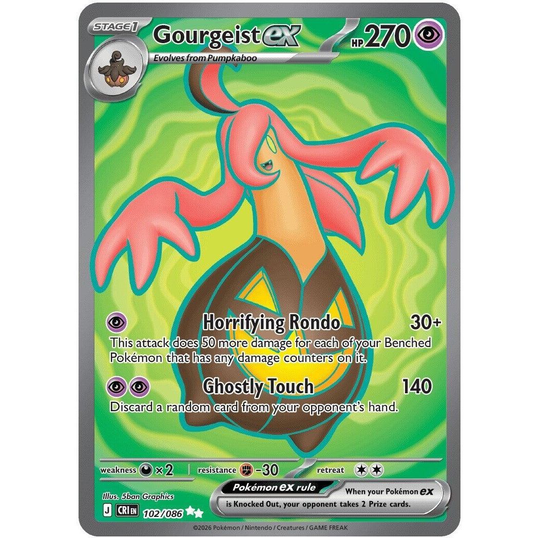 Gourgeist ex (102/086) (ME04: Chaos Rising) - PokeBox USA