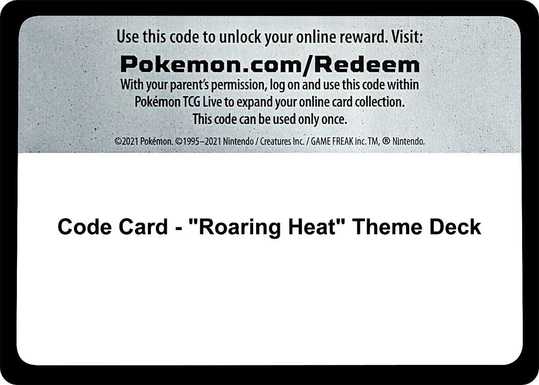 Image for Code Card - "Roaring Heat" Theme Deck (SM Base Set) (SM01) - Pokemon