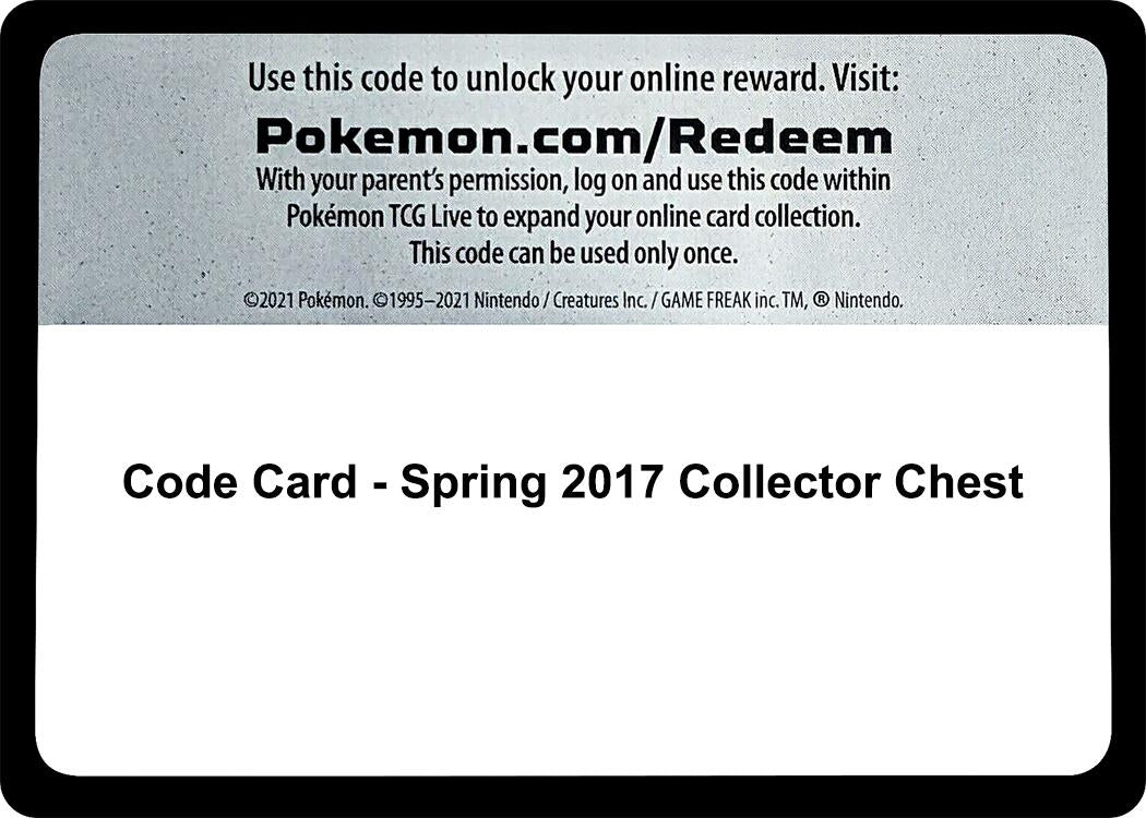 Image for Code Card - Spring 2017 Collector Chest (SM Base Set) (SM01) - Pokemon