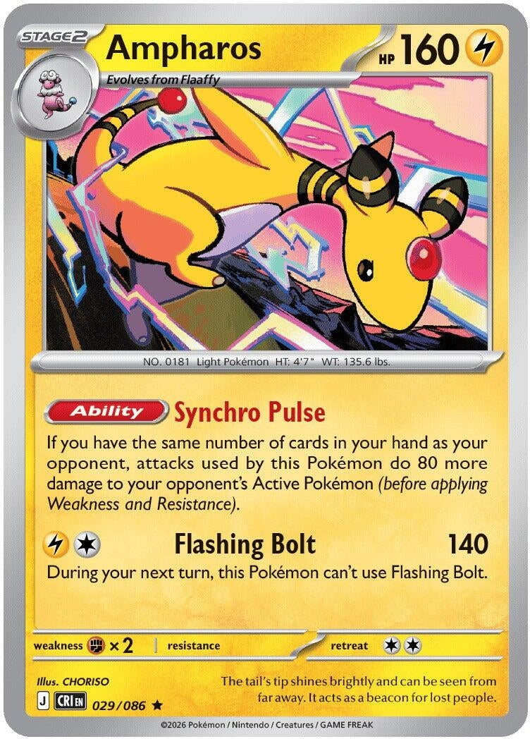 Image for Ampharos - 029/086 (Non-Holo) (029/086) (Deck Exclusives) (PR) - Pokemon