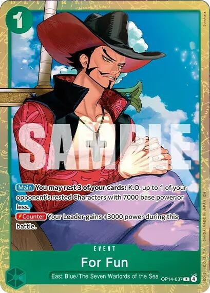 Image for For Fun (Premium Card Collection -Best Selection Vol. 6-) (OP14-037) (One Piece Promotion Cards) (OP-PR) - One Piece Card Game