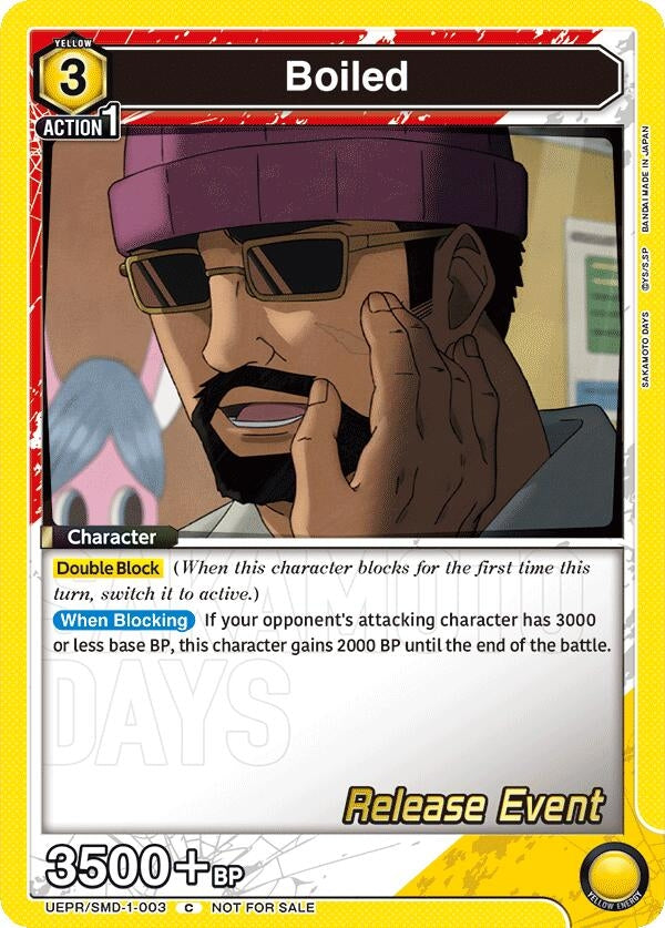Image for Boiled (UE19BT/SMD-1-003) (UE19BT: SAKAMOTO DAYS Release Event Cards) (UE19BT_RE) - Union Arena
