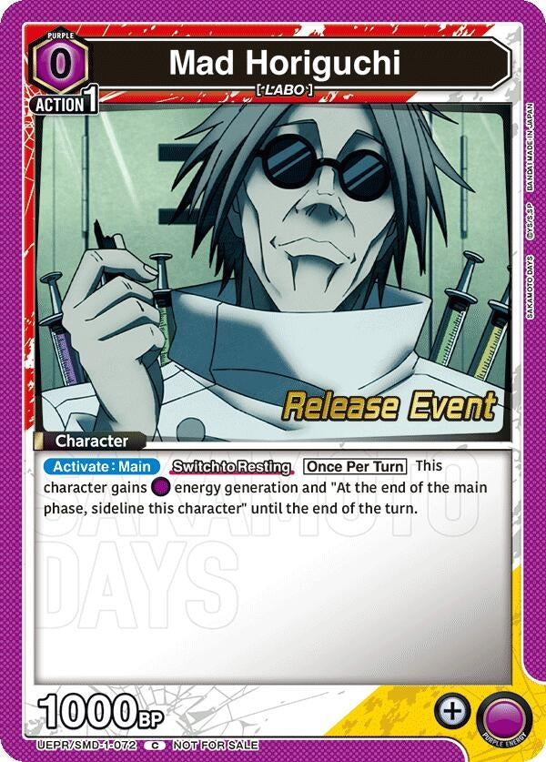 Image for Mad Horiguchi (UE19BT/SMD-1-072) (UE19BT: SAKAMOTO DAYS Release Event Cards) (UE19BT_RE) - Union Arena