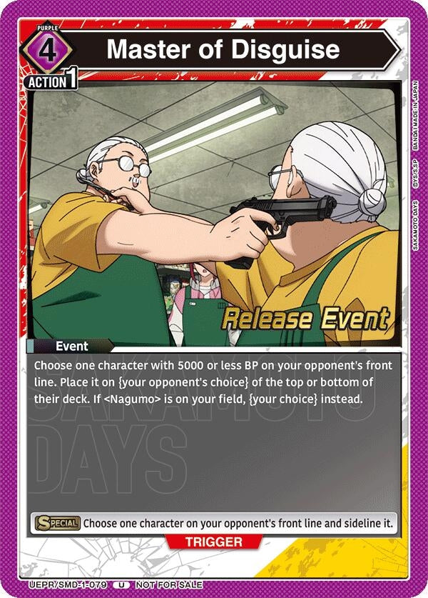 Image for Master of Disguise (UE19BT/SMD-1-079) (UE19BT: SAKAMOTO DAYS Release Event Cards) (UE19BT_RE) - Union Arena