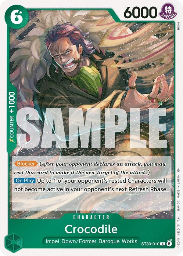 Image for Crocodile (ST30-010) (Starter Deck EX: Luffy & Ace) (ST-30) - One Piece Card Game