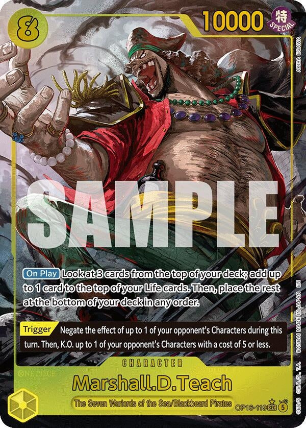 Marshall.D.Teach (119) (Alternate Art) (OP16-119) (The Time of Battle)