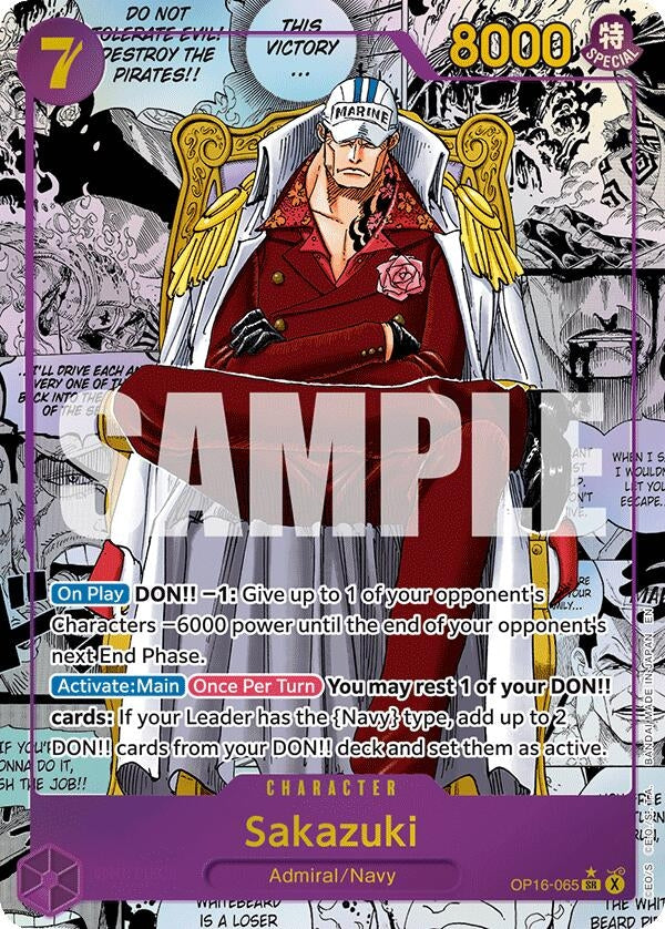 Image for Sakazuki (Manga) (OP16-065) (The Time of Battle) (OP16) - One Piece Card Game