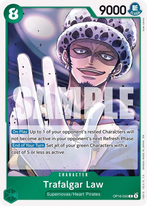 Image for Trafalgar Law (030) (OP16-030) (The Time of Battle) (OP16) - One Piece Card Game