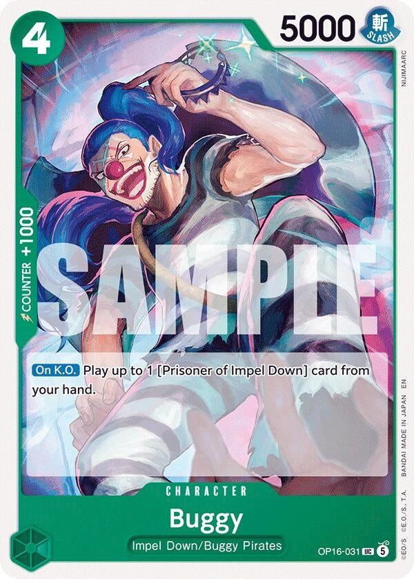 Image for Buggy (031) (OP16-031) (The Time of Battle) (OP16) - One Piece Card Game