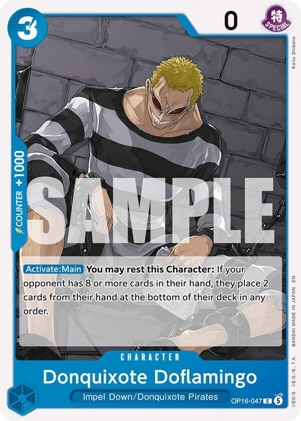 Image for Donquixote Doflamingo (047) (OP16-047) (The Time of Battle) (OP16) - One Piece Card Game