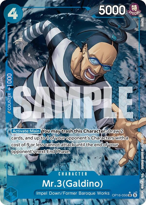 Image for Mr.3(Galdino) (056) (Alternate Art) (OP16-056) (The Time of Battle) (OP16) - One Piece Card Game