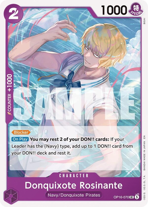 Image for Donquixote Rosinante (OP16-070) (The Time of Battle) (OP16) - One Piece Card Game