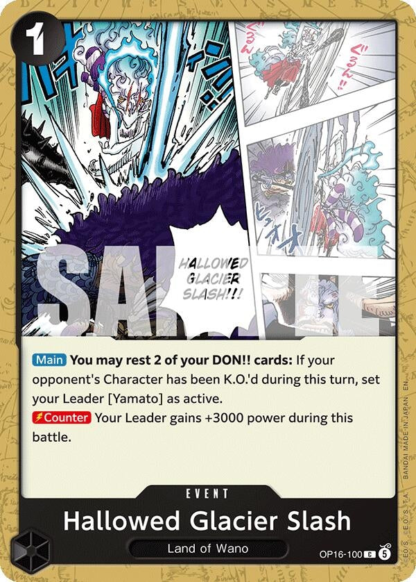 Image for Hallowed Glacier Slash (OP16-100) (The Time of Battle) (OP16) - One Piece Card Game