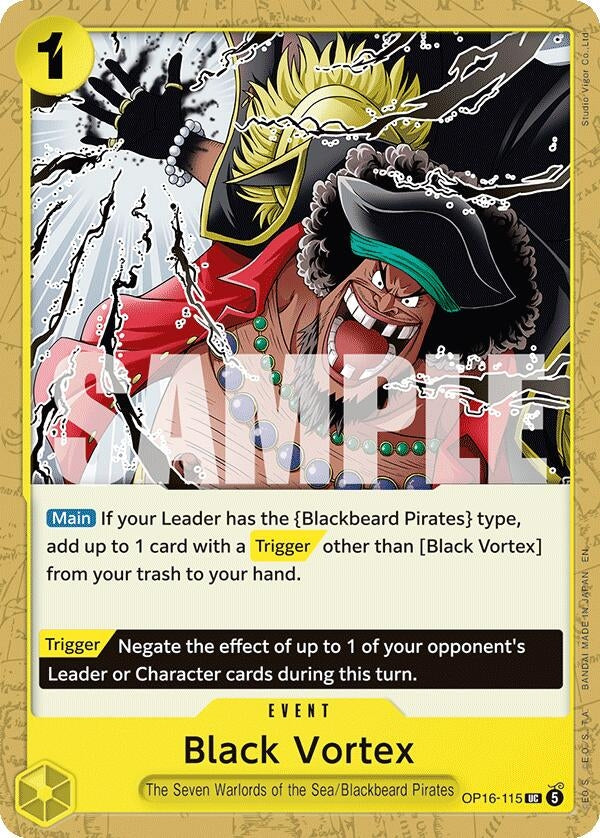Image for Black Vortex (OP16-115) (The Time of Battle) (OP16) - One Piece Card Game