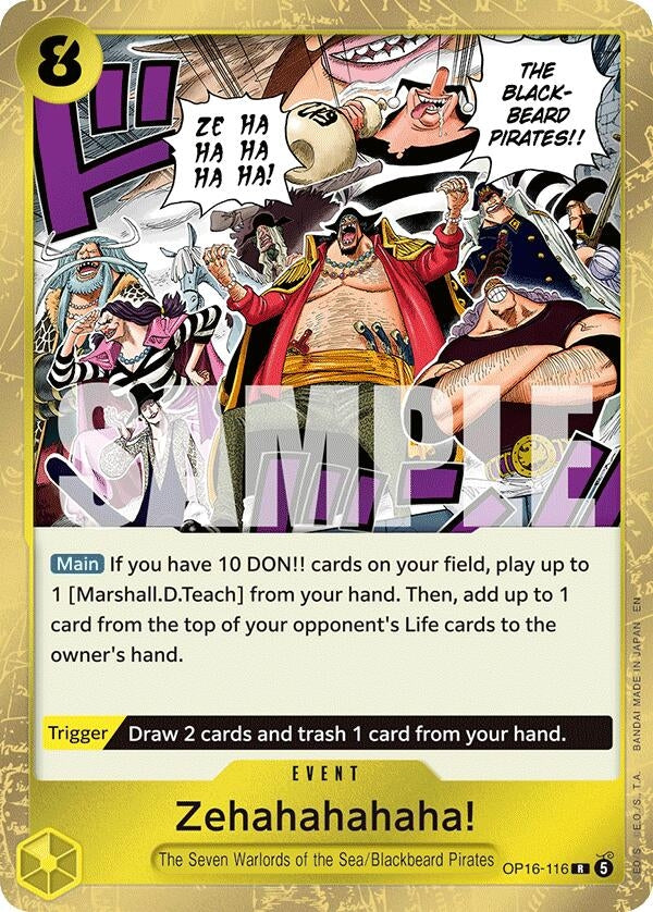 Image for Zehahahahaha! (OP16-116) (The Time of Battle) (OP16) - One Piece Card Game