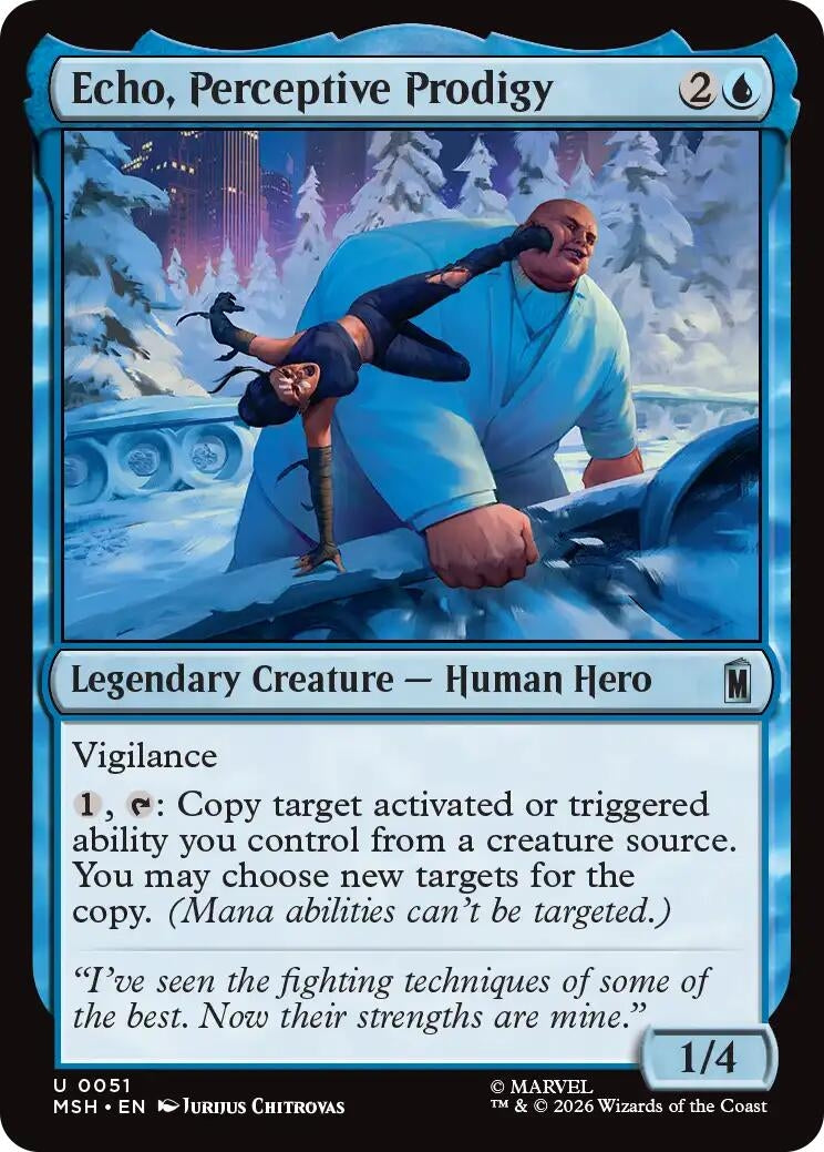 Image for Echo, Perceptive Prodigy (51) (Marvel Super Heroes) - Magic: The Gathering