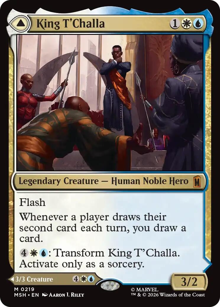 Image for King T'Challa (219) (Marvel Super Heroes) - Magic: The Gathering