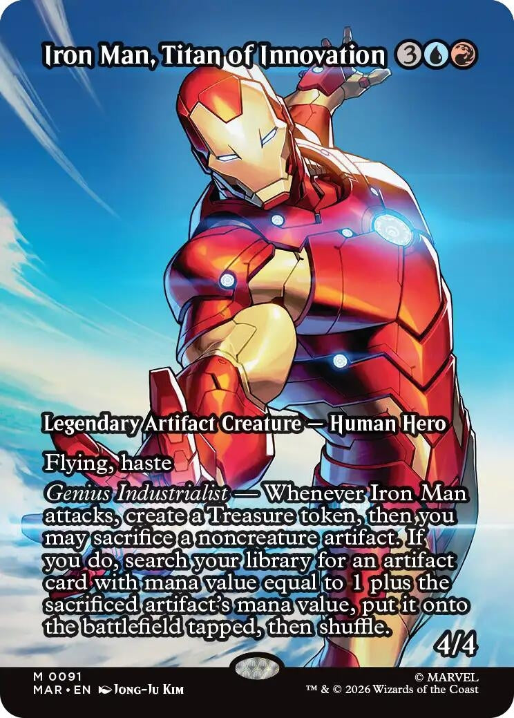 Iron Man, Titan of Innovation (Borderless) (91) (Marvel Universe Eternal-Legal)