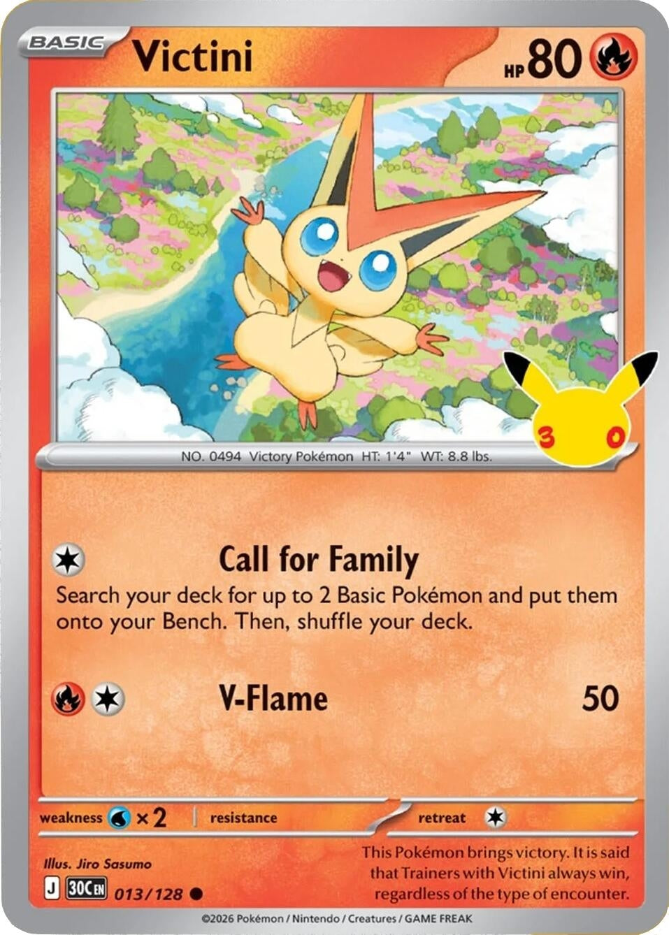 Image for Victini (013/128) (ME: 30th Celebration) - Pokemon