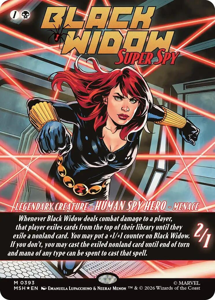 Black Widow, Super Spy (Borderless) (0393) (393) (Marvel Super Heroes)