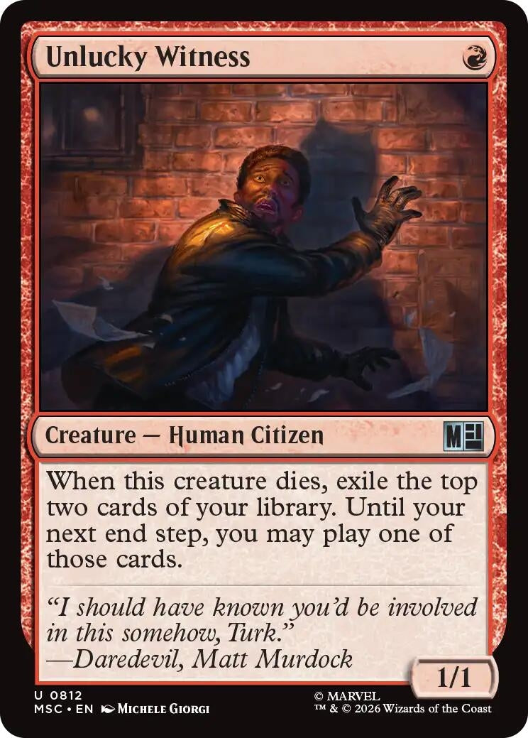 Unlucky Witness (812) (Marvel Super Heroes)
