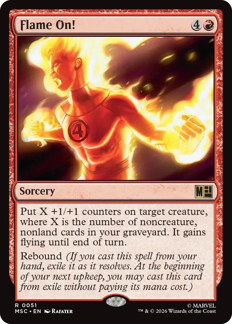 Flame On! (Surge Foil) (51) (Marvel Super Heroes)