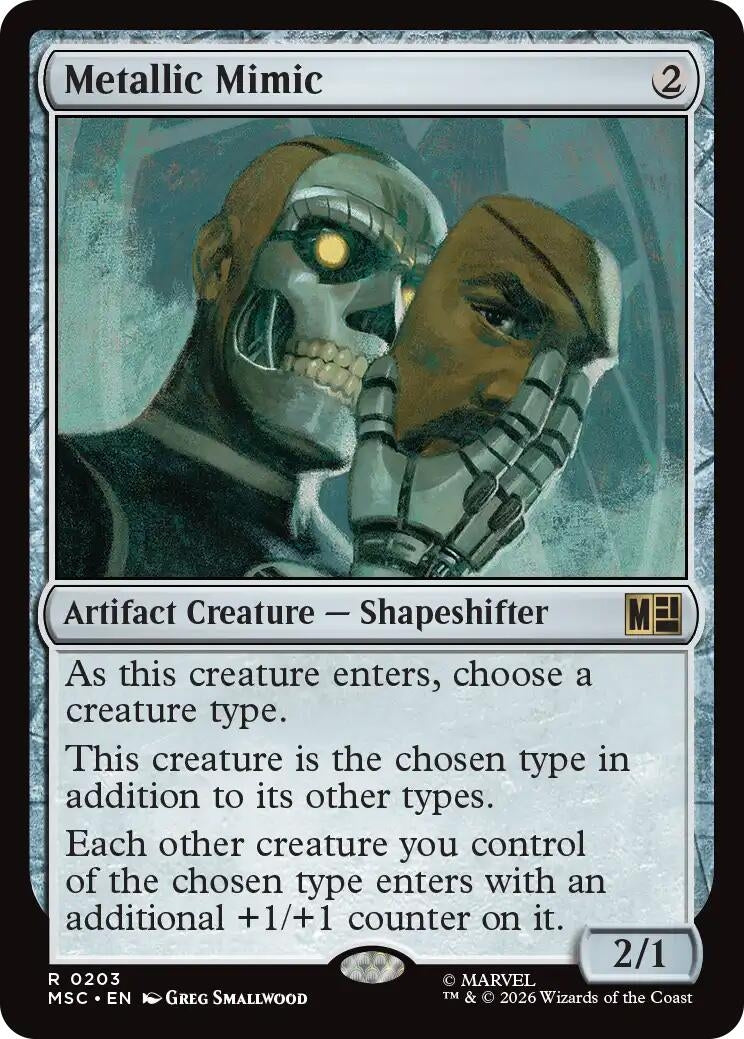 Metallic Mimic (Surge Foil) (203) (Marvel Super Heroes)