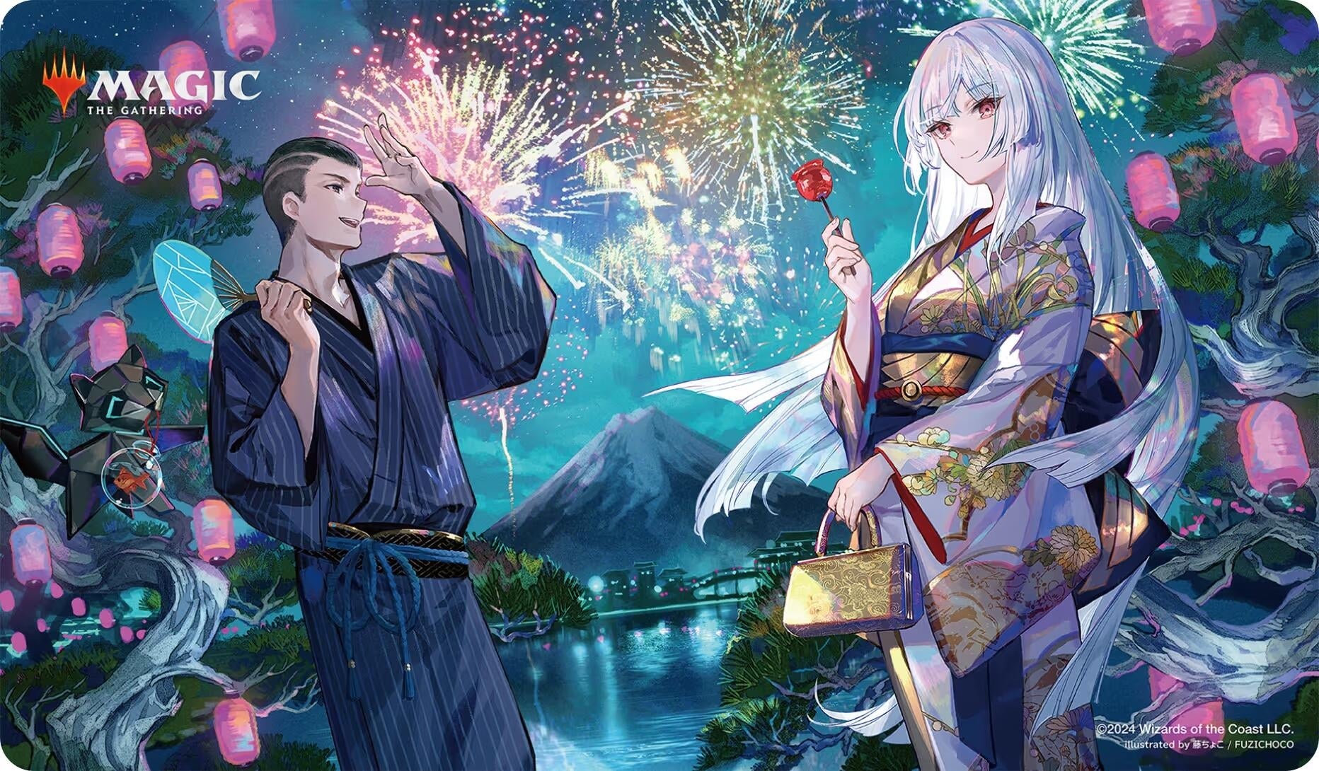 Image for Wandering Emperor Summer Festival Campaign Playmat for Magic: The Gathering - Playmats