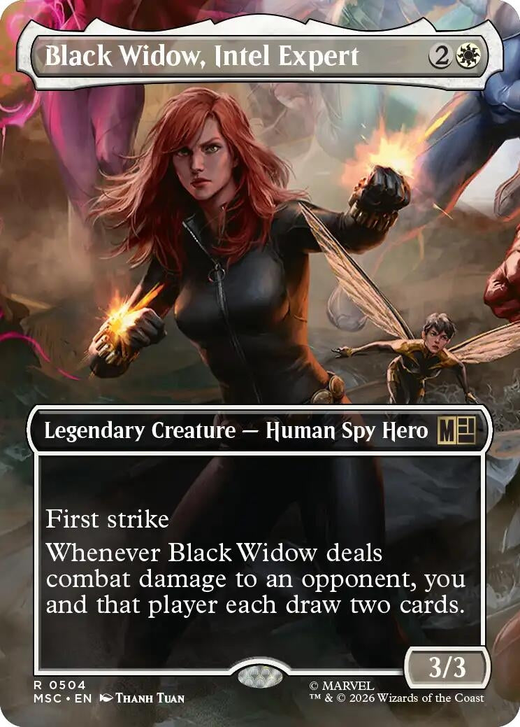 Black Widow, Intel Expert (Borderless) (504) (Marvel Super Heroes)